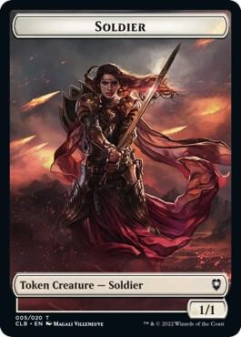 Soldier Token (5) [Commander Legends: Battle for Baldur's Gate]