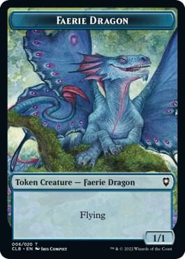 Faerie Dragon Token (6) [Commander Legends: Battle for Baldur's Gate]