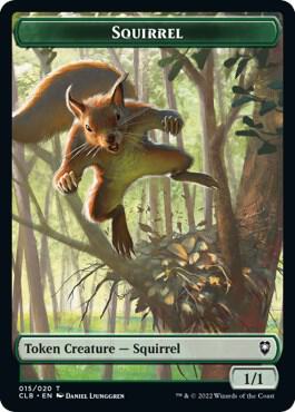 Squirrel Token (15) [Commander Legends: Battle for Baldur's Gate]
