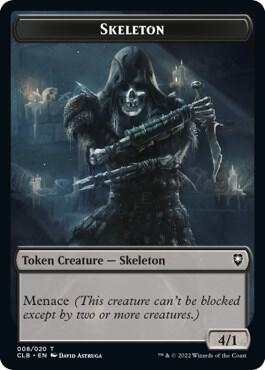 Skeleton Token (8) [Commander Legends: Battle for Baldur's Gate]