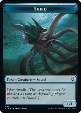 Squid // Copy Double-Sided Token (29 // 19) [Commander Legends: Battle for Baldur's Gate]