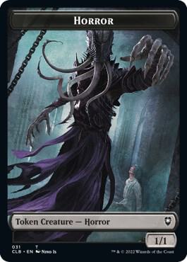 Horror // Eldrazi Horror Double-Sided Token (31 // 21) [Commander Legends: Battle for Baldur's Gate]