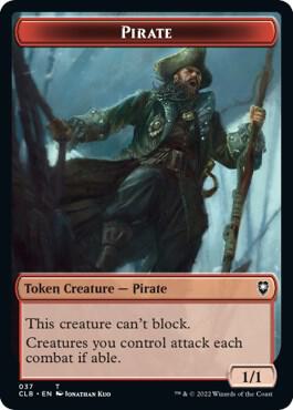 Pirate // Goblin Double-Sided Token (37 // 34) [Commander Legends: Battle for Baldur's Gate]