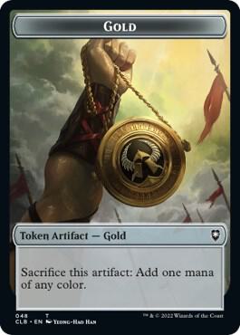 Gold // Dragon Double-Sided Token (48 // 33) [Commander Legends: Battle for Baldur's Gate]