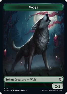 Wolf // Insect Double-Sided Token (43 // 40) [Commander Legends: Battle for Baldur's Gate]