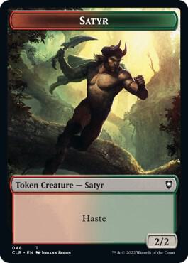Satyr // Beast Double-Sided Token (46 // 38) [Commander Legends: Battle for Baldur's Gate]