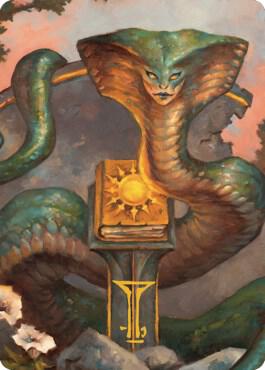 Guardian Naga Art Card (Gold-Stamped Signature) (16) [Commander Legends: Battle for Baldur's Gate Art Series]
