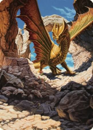 Ancient Brass Dragon Art Card (2/81) [Commander Legends: Battle for Baldur's Gate Art Series]