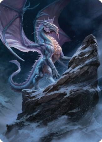 Ancient Silver Dragon Art Card (6/81) [Commander Legends: Battle for Baldur's Gate Art Series]