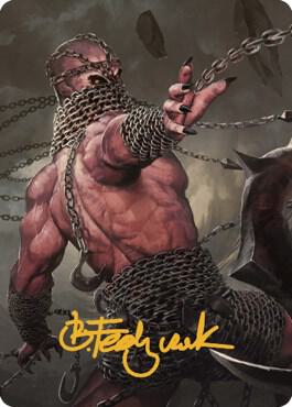 Chain Devil Art Card (Gold-Stamped Signature) (8) [Commander Legends: Battle for Baldur's Gate Art Series]