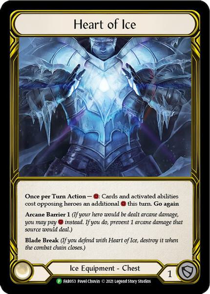 Heart of Ice (Golden) - FAB053 (FAB053) [Flesh and Blood Promo Cards]