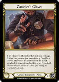Gambler's Gloves (Golden) - FAB074 (FAB074) [Flesh and Blood Promo Cards]