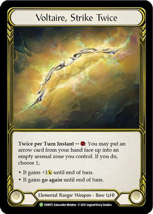 Voltaire, Strike Twice (Golden) - FAB075 [Flesh and Blood Promo Cards]