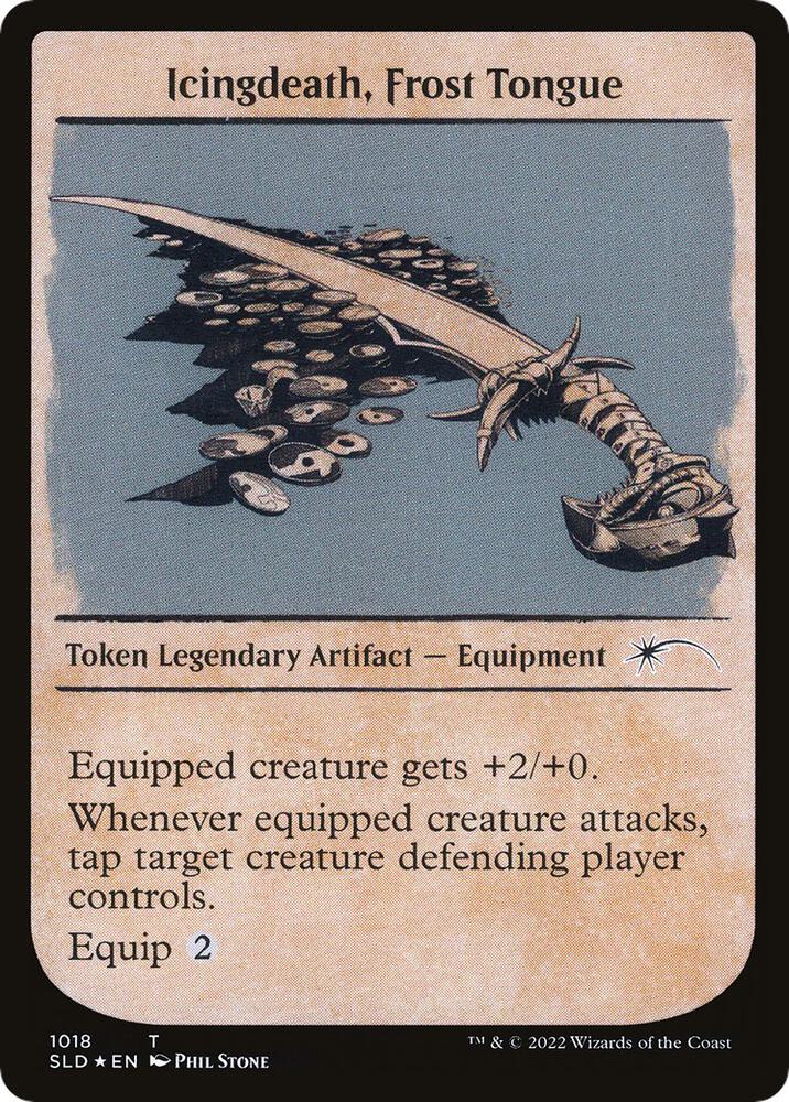 Icingdeath, Frost Tongue Token (Showcase) (1018) [Secret Lair Drop]