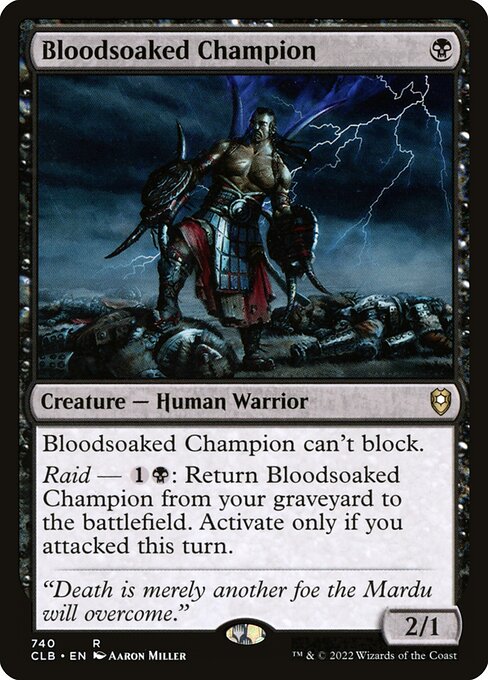 Bloodsoaked Champion (740) [Commander Legends: Battle for Baldur's Gate]