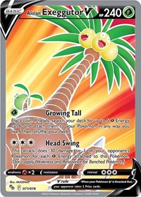 Alolan Exeggutor V (Full Art) (071/078) [Pokemon GO]