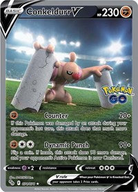 Conkeldurr V (Alternate Full Art) (074/078) [Pokemon GO]