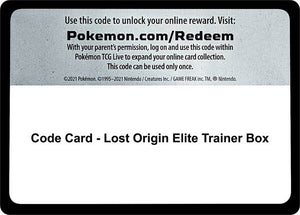 Code Card - Lost Origin Elite Trainer Box [SWSH11 Lost Origin]