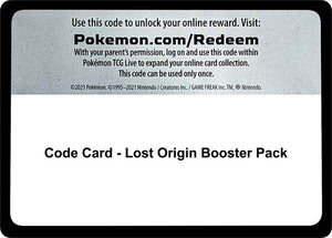 Code Card - Lost Origin Booster Pack [SWSH11 Lost Origin]