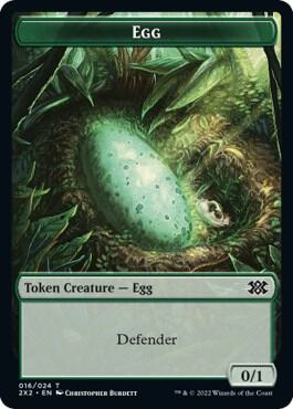 Egg // Angel Double-Sided Token (16 // 3) [Double Masters 2022]