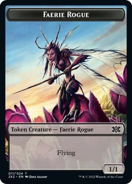 Faerie Rogue // Spirit (008) Double-Sided Token (11 // 8) [Double Masters 2022]