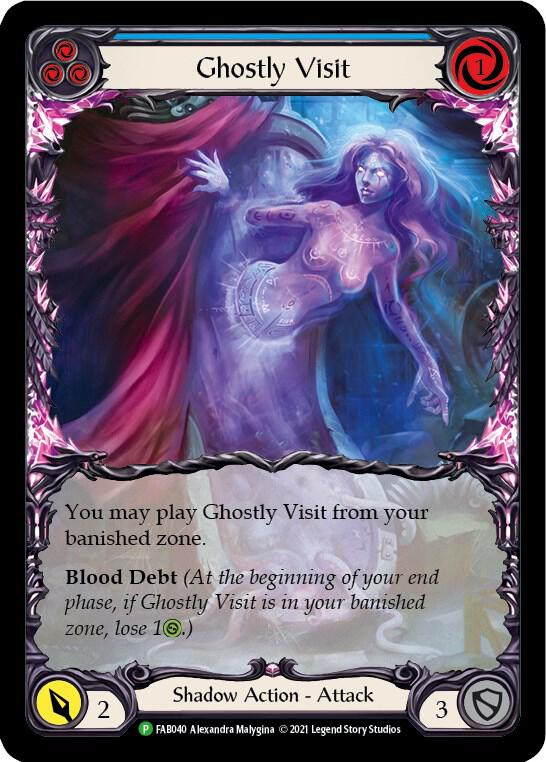 Ghostly Visit (Blue) - FAB040 [Flesh and Blood Promo Cards]