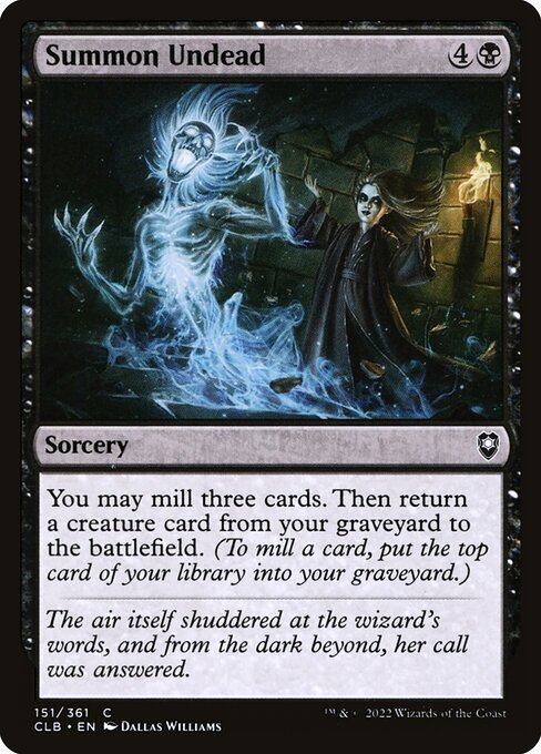 Summon Undead (151) [Commander Legends: Battle for Baldur's Gate]