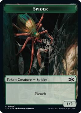 Spider // Soldier Double-Sided Token (18 // 7) [Double Masters 2022]