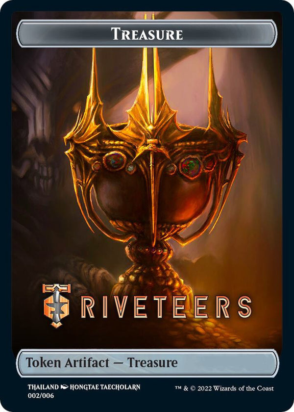 Treasure Token (Riveteers) [SEA Exclusive] (002/006) [Streets of New Capenna]