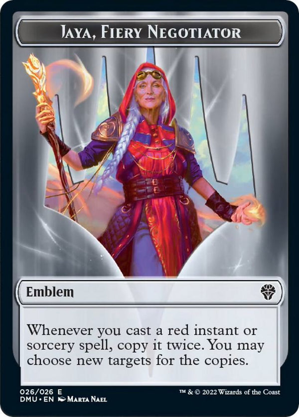 Emblem - Jaya, Fiery Negotiator (26) [Dominaria United]