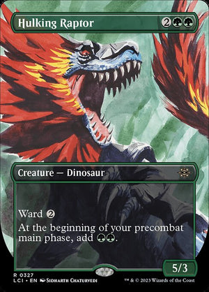 Hulking Raptor (327) [The Lost Caverns of Ixalan] [Borderless]