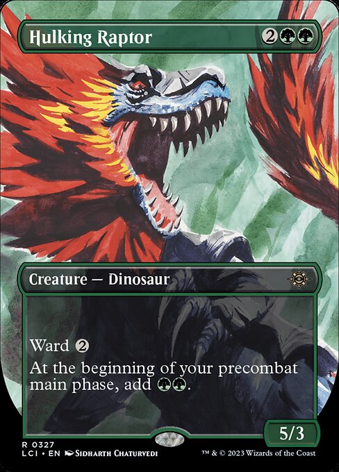 Hulking Raptor (327) [The Lost Caverns of Ixalan] [Borderless]