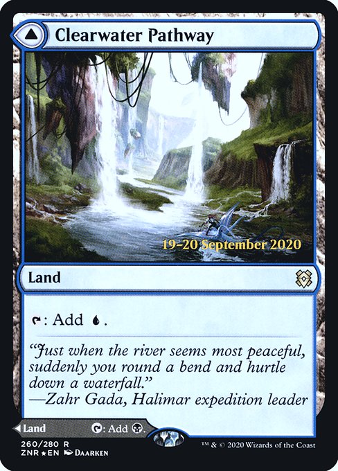 Clearwater Pathway // Murkwater Pathway (260s) [Zendikar Rising Promos]