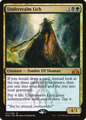 Underrealm Lich (211p) [Guilds of Ravnica Promos]
