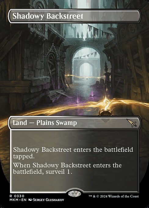 Shadowy Backstreet (330) [Murders at Karlov Manor] [Borderless]