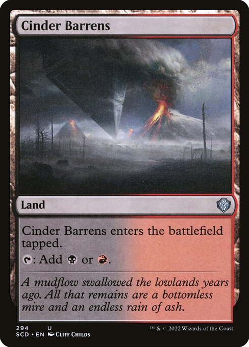 Cinder Barrens (294) [Starter Commander Decks]