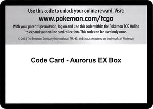 Code Card - Aurorus EX Box [XY BREAKthrough]