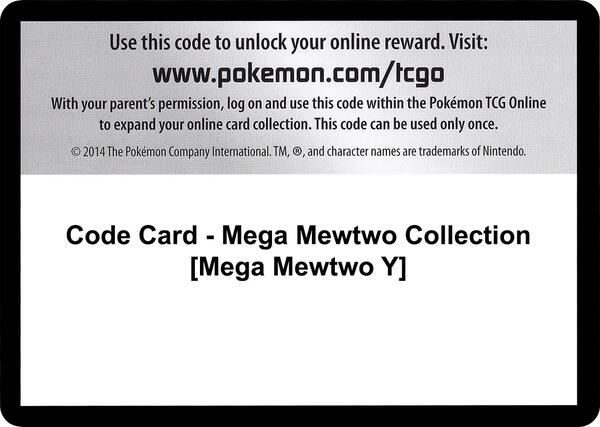 Code Card - Mega Mewtwo Collection [Mega Mewtwo Y] [XY BREAKthrough]