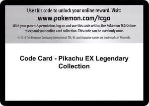 Code Card - Pikachu EX Legendary Collection [XY BREAKthrough]
