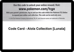 Code Card - Alola Collection [Lunala] [XY Evolutions]