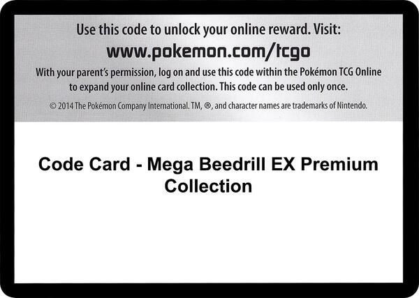 Code Card - Mega Beedrill EX Premium Collection [XY Evolutions]