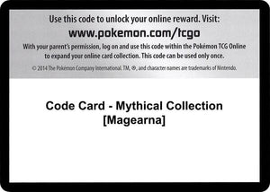 Code Card - Mythical Collection [Magearna] [XY Evolutions]