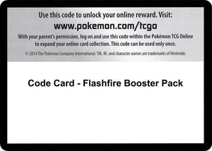 Code Card - Flashfire Booster Pack [XY Flashfire]