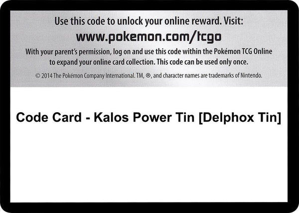 Code Card - Kalos Power Tin [Delphox Tin] [XY Flashfire]