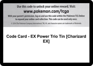 Code Card - EX Power Trio Tin [Charizard EX] [XY Furious Fists]