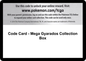 Code Card - Mega Gyarados Collection Box [XY Steam Siege]