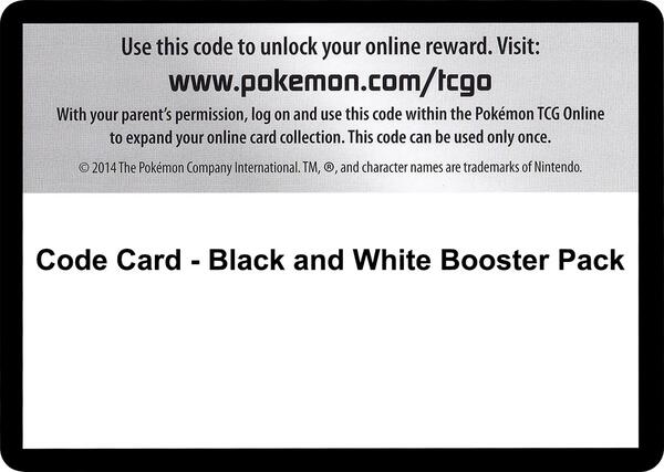 Code Card - Black and White Booster Pack [Black and White]