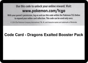 Code Card - Dragons Exalted Booster Pack [Dragons Exalted]