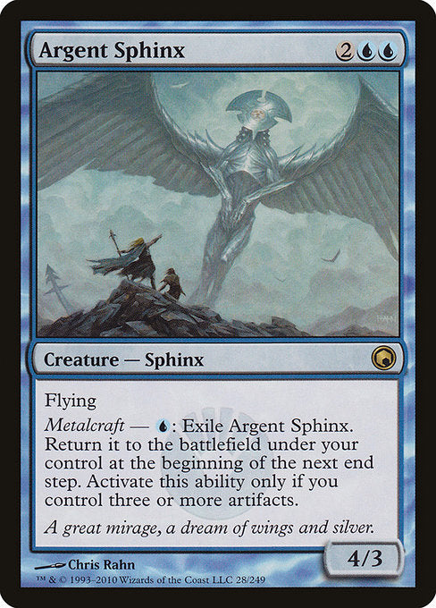 Argent Sphinx (28) [Scars of Mirrodin]