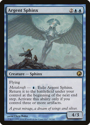 Argent Sphinx (28) [Scars of Mirrodin]
